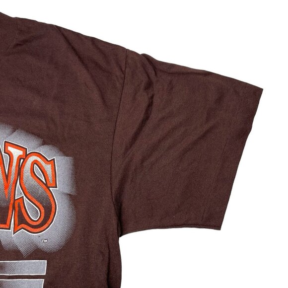 Vintage 1994 Cleveland Browns Single Stitch Tee Shirt NFL Trench Tag- Size XL - Picture 4 of 10